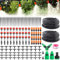 HIULLEN 149 PCS Drip Irrigation System, 100FT/30m Automatic Garden Watering System, Micro Drip Irrigation Kit with Adjustable Nozzle Sprayer and Dripper for Garden Lawn Greenhouse