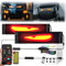 GOZYLA Led Augen Auto Lkw: Teufelsaugen Frontscheibe Heckscheibe Wasserdicht Smart DIY Programmierbare Usb Led Display Ultradünnes Flexibles Dynamic Soft Screen Matrix Panel (2 stück, 19,2x89,8 cm)