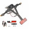 Letgoing Universal Motorrad Nummernschildhalter mit LED Licht & Blinker Verstellbarer Winkel Für CB650R CBR650R YZF R1 R3 R6 R25 MT07 Z800 Motorrad Nummernschildhalter aus Aluminium (Mit Blinker)