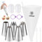 Nifogo Poche a Douille Patisserie Professionnelles Très Grande 42 Pièces, Douilles à Pâtisserie Reutilisable, Kit Patisserie, Accessoire Patisserie, Ustensiles à Pâtisserie