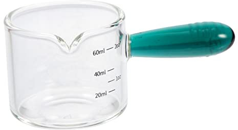 GRIRIW Taza De Leche Transparente De Escala Vaso Medidor Multifuncional Para Café Jarra De Jarabe y Postres Diseño Moderno y Práctico Para Cocina