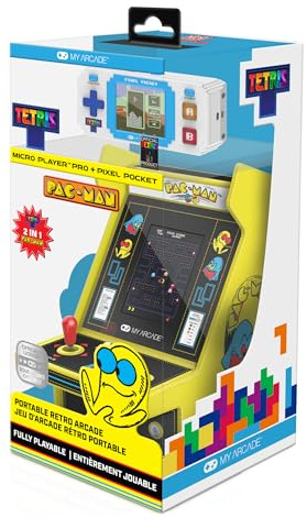 My Arcade Pac-Man Micro Player et Tetris Pixel Player : Ensemble rétro Arcade Classics Bundle, Jeu Portable Portable