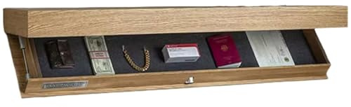 GBYUHAIJUN Geheimfach MöBel,Schrank Mit Geheimfach Regal mit Geheimfach, verdecktes Schweberegal, wandmontierte Aufbewahrungslösung for Wohnzimmer oder Büro(Brown)