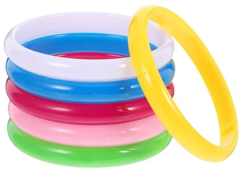 Gogogmee Bunte Plastikarmbänder 6 Stück aus Kunststoff, Candy Stil | Armreif Kunststoff, Mädchen Armreifen und Armreifen für Mädchen, Selbstgemacht Schmuck Zufällige Farbe