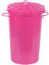 CrazyGadget® Metal 18 Litre 18L Small Round Colour Recycle Dustbin Paper Rubbish Waste Bin with Lid (Pink)