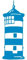 graphits Leuchtturm Pilsum - Ottoturm, Aufkleber, Autoaufkleber, 80-0020 hochwertig, Konturenschnitt, freigestellt ohne Hintergrund, Größe und Farbe anpassbar