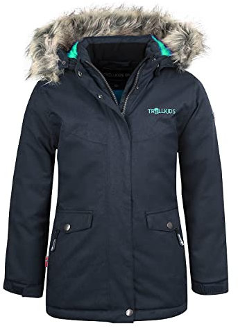 Trollkids Girls Oslo Coat XT 98, Grey