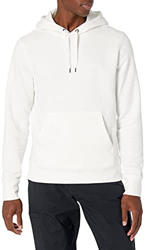 Amazon Essentials Felpa con Cappuccio, Non Apribile, Disponibile in Taglie Big & Tall Uomo, Bianco Brillante, M