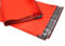 100 Farbige Folien-Versandtaschen - Bunte Klappenbeutel mit Selbstklebeverschluß, unbedruckt, LDPE, recycelbar Format 250 x 350, Farbe rot