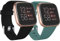 Ouwegaga Cinturino compatibile con Fitbit Versa Cinturino Fitbit Versa 2 Cinturino Cinturino di ricambio in silicone compatibile con Fitbit Versa/Versa Lite, Donna Uomo Piccolo Nero/Pineta