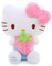 Zaloife Plüschtier Katze, Kuscheltier Katze Erdbeeren 30 cm, Kitty Stofftier Plüsch, Plush Weiß Puppe Geschenk für Kinder