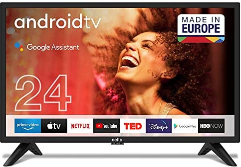 Cello C2420GDE 24 (61 cm Diagonale) SMART Android HD Ready LED TV Google-Assistent Google Chromecast Google Play Store Prime Video Netflix