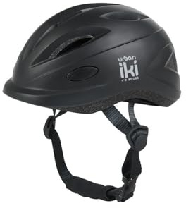 Urban Iki Kinderhelm XS 44-48cm Bincho Schwarz Fahrradhelm für Kinder XS verstellbare Größe Helm für Fahrrad Kind