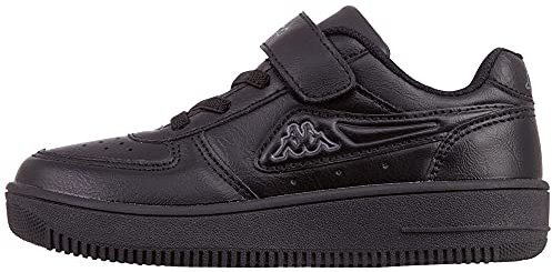Kappa Unisex Kinder Sneaker Turnschuhe STYLECODE: 260852K schwarz, Schuhgröße:28 EU