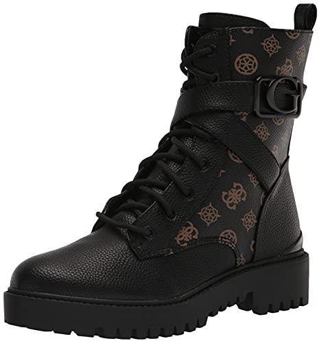 GUESS Orana, Anfibi Donna, Nero e Marrone, 39 EU