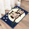 ZZDXL Badezimmerteppich Blaue Eule Duschvorleger rutschfest Badematte Saugfähig Badvorleger Gross Badteppich Mikrofaser Badteppiche Maschinenwaschbar 40X60cm