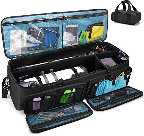 Samdew 40.8 Large Telescope Storage Bag for Celestron, GSkyer, Orion & More; Soft Padded Telescope Accessories Carry Case & Counterweight Bag