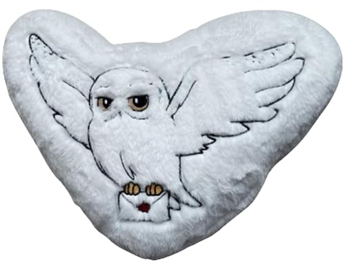 HÔMADICT Harry Potter Kissen, Hedwig, dekoratives Zubehör, weich und flauschig, 40 x 35 cm, offizielles Lizenzprodukt
