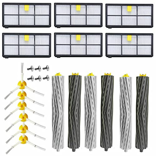 OrangeClub Ersatzteile für Irobot Roomba Zubehör Filter Ersatzteilkit Für Irobot Roomba 800 900 860 866 870 871 880 886 960 966 971 976 980 981 Staubsauger (3+6+6)