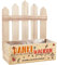 Herz & Heim® Dankeschön-Geschenk für Kindergarten, Grundschule, Nachhilfe - Pflanzkiste mit Aufdruck Kindergarten Ihr/Uns