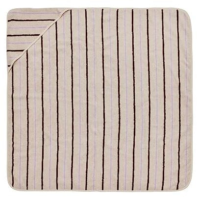 OYOY Living Design Raita-Handtuch mit Kapuze Weiß aus organischer Baumwolle H100x100cm