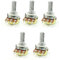 5pcs 10% 0,25W WH148 Variable Widerstände Einerdrehung Einstellung Rotary Carbon Film Taper Potentiometer 3 Pin 20 Mm Länge Welle,250K OHM