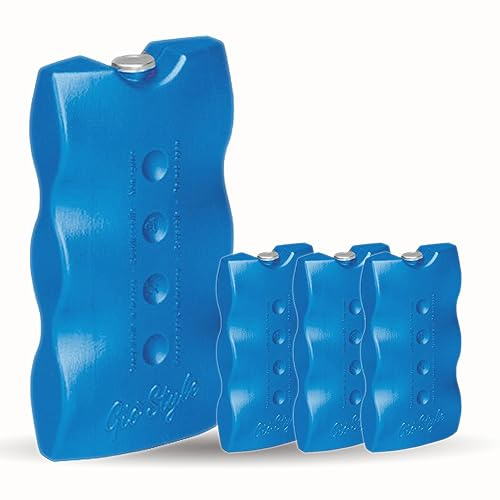 Kerafactum 4 wiederverwendbare Kühlakkus Kühlsystem Spezial kühl akku für Reisen Picknick Kühltasche Catering-Kühllösung Effiziente Kühlung Getränke und Essen Kühlpads Kühlbox-Ergänzungen