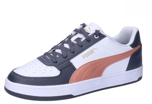 Puma Unisex Adults CAVEN 2.0 Sneaker, Puma White-DEEVA Peach-Galactic Gray, 44 EU
