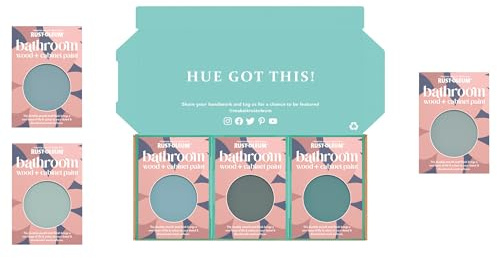 Rust-Oleum Bathroom Cabinet Paint in Matt Finish – Ocean Blues Tester Box
