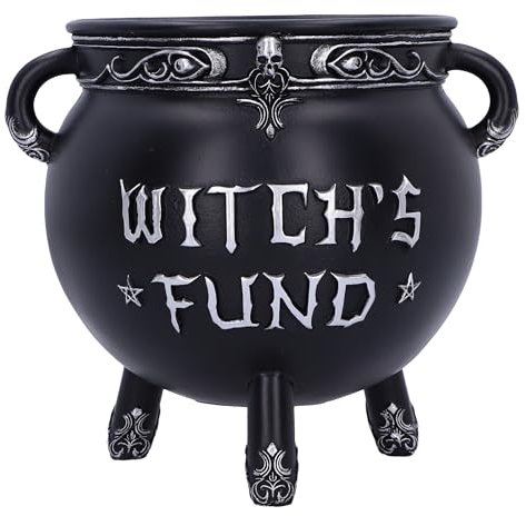 Nemesis Now Witch's Fund Spardose, Harz, Schwarz, 16,5 cm