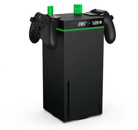 Upper Cooling Fan for Xbox SeriesX/S Console, Top Cooling System Cooler Fan with Controller Hanger Hook for Xbox SeriesX/S Console