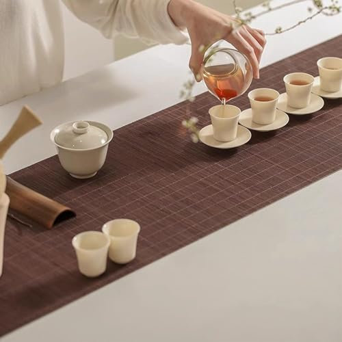 Yoeoefuo Tischläufer Tischband 60-200cm Handgefertigte wasserdichte Couchtisch-dekormatte Im Retro-Stil Wärmedämmung Waschbare rutschfeste-Tischläufer (Size : 30x100cm)