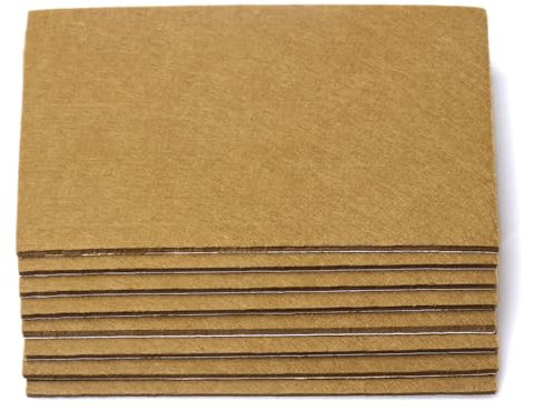 Hoappa 8-Pack Furniture Felt Pads 1/5 Thick Self-Stick Heavy Duty Sheets Wood Floor Protector, Brown