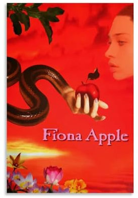 Fiona Apfelposter auf Leinwand, langlebig, farbecht, Wandkunst, dekoratives Gemälde für Wohnzimmer, Schlafzimmer, Heimdekoration, 30 x 45 cm, ungerahmter Stil