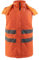 Oralidera Herren Hi Viz Bodywarmer Reflektierend Sicherheitsweste Winter Warme Arbeitsweste Funktionsweste mit Kapuze, Orange, M