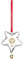 Holmegaard Ann-Sofi Romme Weihnachtsstern, Glas, klar, 8,5cm, Rot, Gold