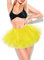 Durio Tüllrock Damen Tütü Rock Kurz 50er Rockabilly Rock Tütü Petticoat Karneval Kostüm Cosplay Party Gelb Einheitsgröße