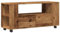 vidaXL TV-Schrank mit Rollen Altholz-Optik 102x34,5x43cm Holzwerkstoff, TV-Ständer, TV-Lowboard, TV-Tisch, TV-Sideboard, TV-Möbel, HiFi-Schrank