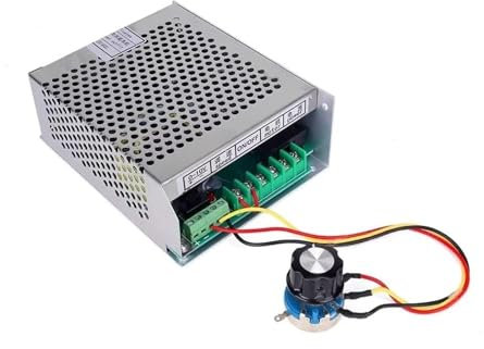 Spindelmotor, 30 0W/500W/800W Luft -Koolter Motor Spindelmaschinenmaschine Spinle Collet for DIY Gravur CNC Spindelzylindrischer Durchmesser von 52 mm(Adapter power supply+governor)