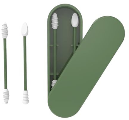 Silikon Wattestäbchen - Washable Silicone Cotton Swab | Wiederverwendbare Ohrentupfer | q tip Zum Abschminken | q tip Für Ohren | Umweltfreundliche Wattestäbchen