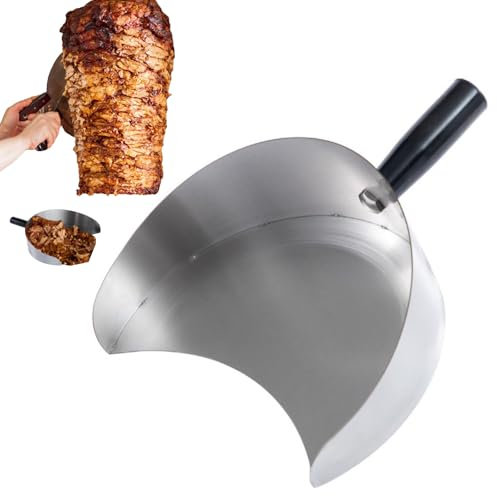 Poêle récupérateur de Viande – Pelle de Barbecue en Acier Inoxydable, Pelle à Barbecue résistante à la Chaleur, poêle à rôtisserie Portable, pour Machine Shawarma Kebab, Grill