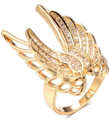 SYAVR Schmuck Engelsflügel Kreativer Ring Damenmode Ring