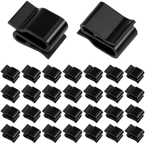 Poeland 30 morsetti per cavi pannello solare, in plastica, fotovoltaico, clip per cavi per telaio e moduli fotovoltaici, cavo per barche PV