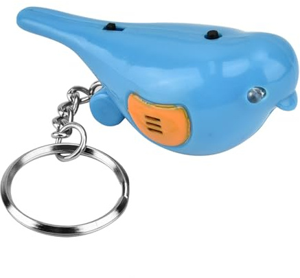 ZASCHMOY Bird LED Whistle Schlüsselfinder | Intelligenter Schlüsselanhänger mit Sprachsteuerung | Hochwertiges, Langlebiges Design mit LED-Taschenlampenfunktion | Perfekt für die Einfache (Blue)