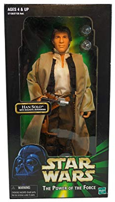 Hasbro Han Solo in Endor Gear Return of The Jedi 12 Inch, 30 cm Actionfigur - Star Wars Power of The Force Collection 1999