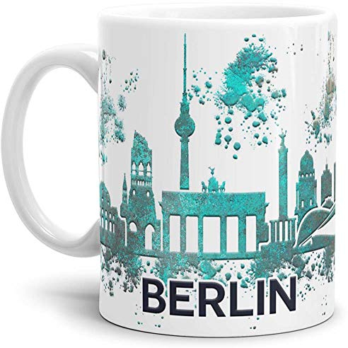 Tassendruck Berlin-Tasse Skyline - Kaffeetasse/Mug/Cup - Qualität Made in Germany