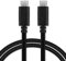 subtel® Câble USB Transfert de données et Charge de 1,0m Compatible avec Xiaomi Mi 11, 11 Ultra, 10, 10T Pro, Redmi Note 10 USB C Type C vers USB C Type C 3.1 Gen 1 3A (PD-60W) Noir Fil en PVC