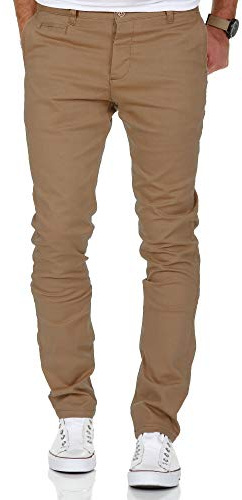 Amaci&Sons Herren Slim Fit Stretch Chino Hose Jeans 7100