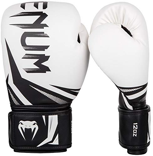 Venum, Challenger 3.0 Gants de boxe, Mixte Adulte, 12 Oz, Blanc/Noir