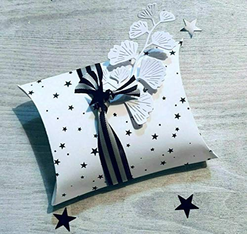 Stanzschablone Cutting dies Pillow Box Geschenkbox Schachtel Hochzeit,12 x 9,5 x2,5 cm